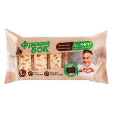 Губка кухонна Фрекен Бок пориста з рециклінговою фіброю 5шт Губка кухонна Фрекен Бок пориста з рециклінговою фіброю 5шт