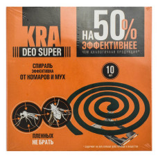 Спіралі від комарів і мух KRA Deo Super 10шт Спіралі від комарів і мух KRA Deo Super 10шт