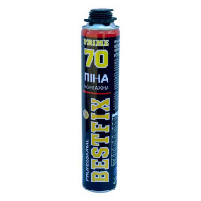 Піна монтажна Bestfix Gun foam 70 litres P-70 професійна 900мл вихід 70л Піна монтажна Bestfix Gun foam 70 litres P-70 професійна 900мл вихід 70л