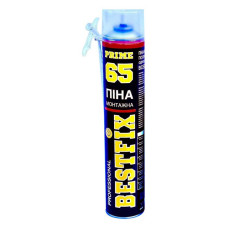 Піна монтажна Bestfix Montage foam 65l всесезонна 800мл вихід 65л Піна монтажна Bestfix Montage foam 65l всесезонна 800мл вихід 65л