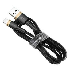Кабель Baseus cafule Cable USB For lightning 2.4A 1м чорно-золотий Кабель Baseus cafule Cable USB For lightning 2.4A 1м чорно-золотий