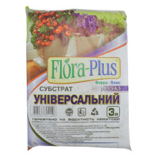 Торфосуміш грунт Flora Plus Універсальна 3л для розсади кімнатних і садових рослин Торфосуміш грунт Flora Plus Універсальна 3л для розсади кімнатних і садових рослин