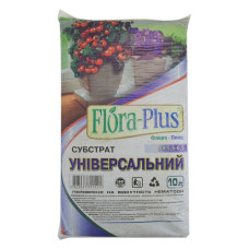 Торфосуміш грунт Flora Plus Універсальна 10л для розсади кімнатних і садових рослин Торфосуміш грунт Flora Plus Універсальна 10л для розсади кімнатних і садових рослин