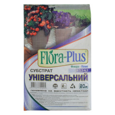 Торфосуміш грунт Flora Plus Універсальна 20л для розсади кімнатних і садових рослин Торфосуміш грунт Flora Plus Універсальна 20л для розсади кімнатних і садових рослин