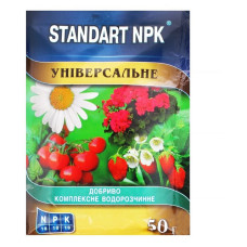 Добриво водорозчинне універсальне Standart NPK 50г Добриво водорозчинне універсальне Standart NPK 50г