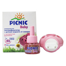 Набір рідина плюс електрофумігатор від комарів Picnic Baby 45 ночей Набір рідина плюс електрофумігатор від комарів Picnic Baby 45 ночей