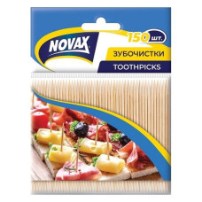 Зубочистки Бамбукові Novax пакет 150шт Зубочистки Бамбукові Novax пакет 150шт