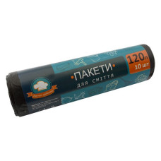 Пакети для сміття Зручні Дрібниці 120л/10шт Пакети для сміття Зручні Дрібниці 120л/10шт