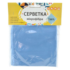 Серветка мікрофібра для скла та дзеркал Зручні Дрібниці 30х30см 1шт Серветка мікрофібра для скла та дзеркал Зручні Дрібниці 30х30см 1шт
