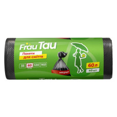 Пакети сміттєві Frau Tau HD 60л/40шт Пакети сміттєві Frau Tau HD 60л/40шт