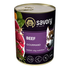 Консерви для дорослих собак Savory Dog Gourmand з яловичиною 400гр Консерви для дорослих собак Savory Dog Gourmand з яловичиною 400гр
