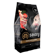 Сухий корм Savory для собак всіх порід Кролик та качка 1кг Сухий корм Savory для собак всіх порід Кролик та качка 1кг