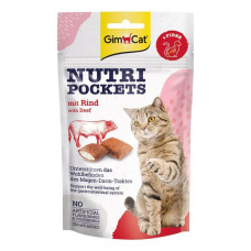 Ласощі для кішок Nutri Pockets яловичина плюс солод 60г Ласощі для кішок Nutri Pockets яловичина плюс солод 60г