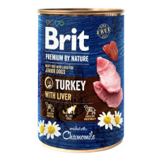 Консерви для собак Brit Premium by Nature індичка з індичою печінкою 400г Консерви для собак Brit Premium by Nature індичка з індичою печінкою 400г