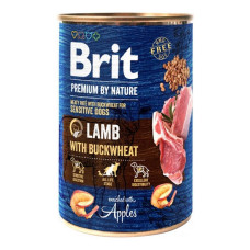 Консерви для собак Brit Premium by Nature ягня з гречкою 400г Консерви для собак Brit Premium by Nature ягня з гречкою 400г