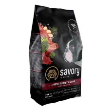 Сухий корм Savory для собак малих порід Індичка та ягня 3кг Сухий корм Savory для собак малих порід Індичка та ягня 3кг