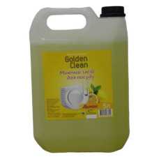 Засіб для миття посуду Golden Clean Лимон каністра 5л Засіб для миття посуду Golden Clean Лимон каністра 5л