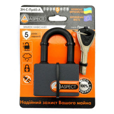 Замок навісний Aspect Premium ЗН-C-Пр60-А 4 ключі Замок навісний Aspect Premium ЗН-C-Пр60-А 4 ключі