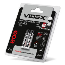 Акумулятор Videx AAA / HR03 800 mAh 2 шт Акумулятор Videx AAA / HR03 800 mAh 2 шт
