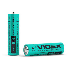 Акумулятор Videx Li-ion 14500 800mAh 3.7V без захисту Акумулятор Videx Li-ion 14500 800mAh 3.7V без захисту
