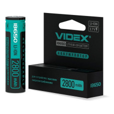 Акумулятор Videx Li-ion 18650-P 2800mAh 3.7V з захистом Акумулятор Videx Li-ion 18650-P 2800mAh 3.7V з захистом