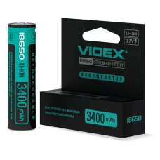 Акумулятор Videx Li-ion 18650-P 3400mAh 3.7V з захистом Акумулятор Videx Li-ion 18650-P 3400mAh 3.7V з захистом