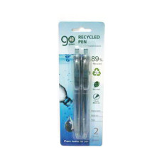 Ручка кулькова Beifa KB168001 Go green блістер 2шт чорні Ручка кулькова Beifa KB168001 Go green блістер 2шт чорні