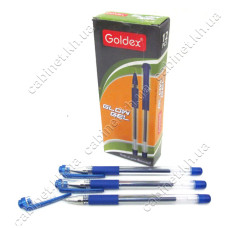 Ручка гелева Goldex 894-bl Glow gel 0.6мм синя