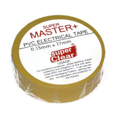 Ізолента ПВХ Master плюс 17х0.13мм 17м жовта Ізолента ПВХ Master плюс 17х0.13мм 17м жовта