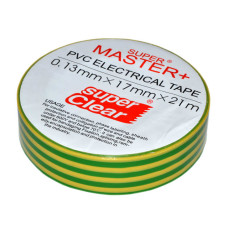 Ізолента ПВХ Master плюс 17х0.15мм 21м жовто-зелена Ізолента ПВХ Master плюс 17х0.15мм 21м жовто-зелена