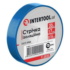 Ізолента ПВХ Intertool IT-0020 17х0.15мм 20м синя Ізолента ПВХ Intertool IT-0020 17х0.15мм 20м синя