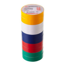 Ізолента ПВХ Intertool IT-0019 17х0.15мм 15м асорті Ізолента ПВХ Intertool IT-0019 17х0.15мм 15м асорті