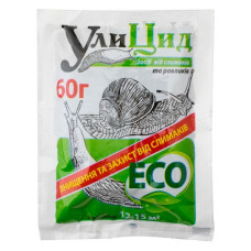 УліЦид ECO від слимаків та равликів 60г на 15кв.м УліЦид ECO від слимаків та равликів 60г на 15кв.м