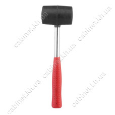 Киянка гумова Intertool HT-0229 з маталевою ручкою 340г 55мм чорна
