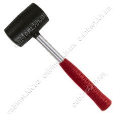 Киянка гумова Intertool HT-0231 з маталевою ручкою 450г 65мм чорна