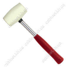 Киянка гумова Intertool HT-0234 з маталевою ручкою 225г 40мм біла