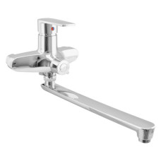 Змішувач для ванни Plamix Oscar-006 EURO довгий без шланга та лійки пластик Chrome Змішувач для ванни Plamix Oscar-006 EURO довгий без шланга та лійки пластик Chrome
