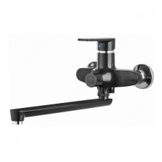 Змішувач для ванни Plamix Oscar-006 Euro Black довгий без шланга і лійки пластиковий картридж 35мм Змішувач для ванни Plamix Oscar-006 Euro Black довгий без шланга і лійки пластиковий картридж 35мм