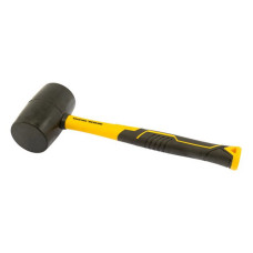 Киянка гумова Mastertool 02-2302 450г 57мм фібергласова ручка чорна