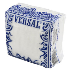 Серветки столові Versal одношарові білі 20x22см 45шт Серветки столові Versal одношарові білі 20x22см 45шт