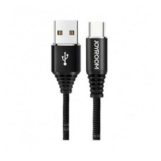 Кабель Joyroom S-L316 New Armour Series Woven Fabric Data USB Type-C 3.4A 0.25м чорний Кабель Joyroom S-L316 New Armour Series Woven Fabric Data USB Type-C 3.4A 0.25м чорний