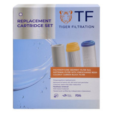 Набір картриджів TF Tiger Filtration поліпропілен гранульоване вугілля брикетоване вугілля Набір картриджів TF Tiger Filtration поліпропілен гранульоване вугілля брикетоване вугілля
