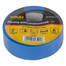 Ізолента ПВХ Sigma 8411601 Premium 0.13х19мм 10м чорна Ізолента ПВХ Sigma 8411601 Premium 0.13х19мм 10м чорна