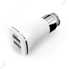 Автомобільний зарядний пристрій Ldnio C301 5V / 3.4А 2 USB plus Lightning кабель білий Автомобільний зарядний пристрій Ldnio C301 5V / 3.4А 2 USB plus Lightning кабель білий