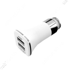 Автомобільний зарядний пристрій Ldnio C301 5V / 3.4А 2 USB plus Micro USB кабель білий Автомобільний зарядний пристрій Ldnio C301 5V / 3.4А 2 USB plus Micro USB кабель білий