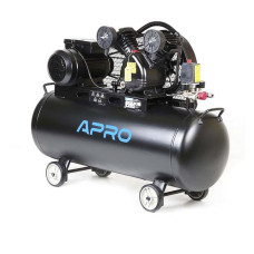 Компресор двоциліндровий Apro 850182 ремінний 2.2кВт 402л/хв 8бар 100л 2 крана Компресор двоциліндровий Apro 850182 ремінний 2.2кВт 402л/хв 8бар 100л 2 крана