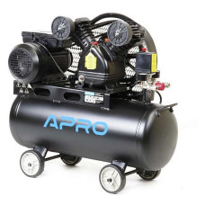 Компресор двоциліндровий Apro 850181 ремінний 2.2кВт 402л/хв 8бар 50л 2 крана Компресор двоциліндровий Apro 850181 ремінний 2.2кВт 402л/хв 8бар 50л 2 крана