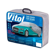 Тент автомобільний Vitol M з підкладкою 432х165х119мм сірий