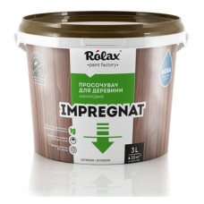 Пропитка акрилова для дерева Rolax Impregnat 206 3л светлый дуб Пропитка акрилова для дерева Rolax Impregnat 206 3л светлый дуб