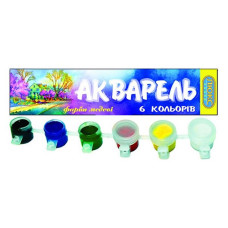 Акварель Люкс Колор медова 6 кольорів АМ-3/6 Акварель Люкс Колор медова 6 кольорів АМ-3/6